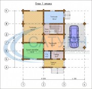 Проект Премиум - План 1 этажа